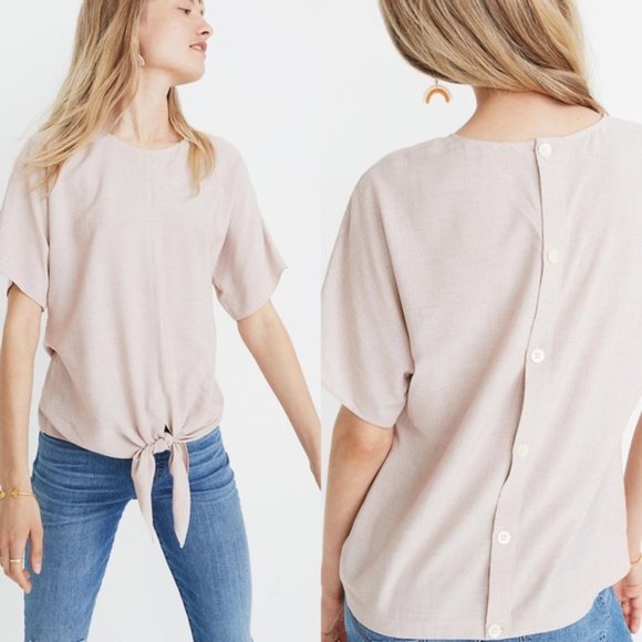 Madewell Tops - [NWT] Madewell Back Button Down Tie Stripe Shirt